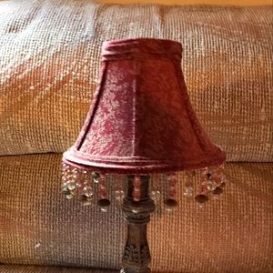 Tiny beaded lamp shade